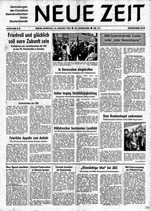 Neue Zeit Online-Archiv vom 16.08.1982