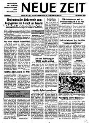Neue Zeit Online-Archiv vom 01.09.1982