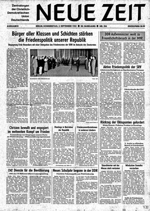 Neue Zeit Online-Archiv vom 02.09.1982