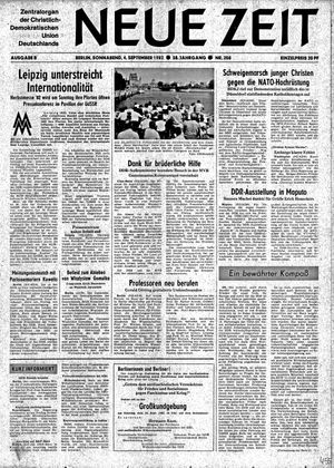 Neue Zeit Online-Archiv vom 04.09.1982
