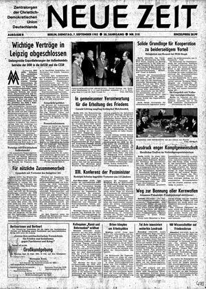 Neue Zeit Online-Archiv vom 07.09.1982