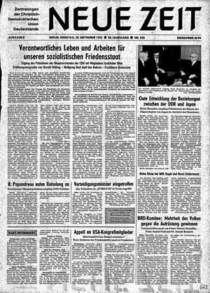 Neue Zeit Online-Archiv vom 28.09.1982