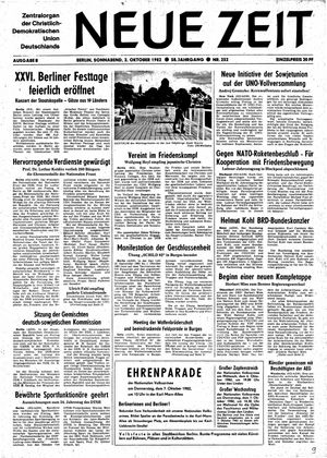 Neue Zeit Online-Archiv on Oct 2, 1982