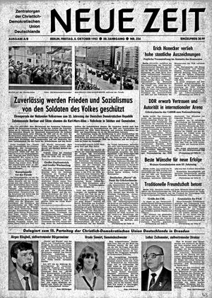 Neue Zeit Online-Archiv vom 08.10.1982