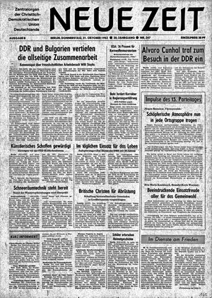 Neue Zeit Online-Archiv vom 21.10.1982