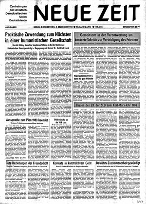 Neue Zeit Online-Archiv vom 02.12.1982
