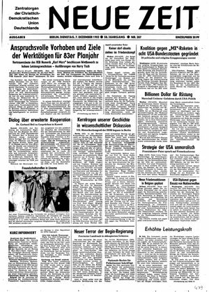 Neue Zeit Online-Archiv vom 07.12.1982