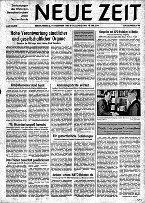 Neue Zeit Online-Archiv vom 10.12.1982