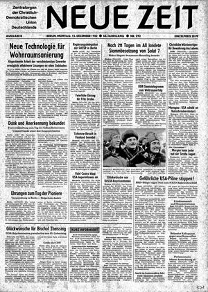 Neue Zeit Online-Archiv vom 13.12.1982