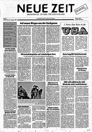 Neue Zeit Online-Archiv on Aug 22, 1990