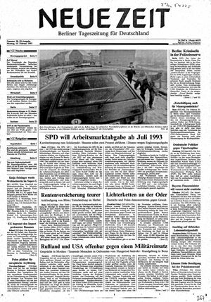 Neue Zeit Online-Archiv vom 15.02.1993