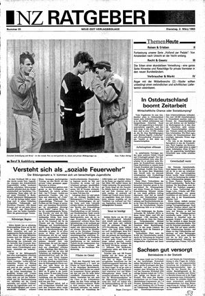 Neue Zeit Online-Archiv vom 02.03.1993