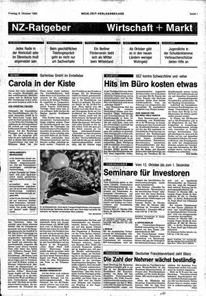 Neue Zeit Online-Archiv vom 08.10.1993