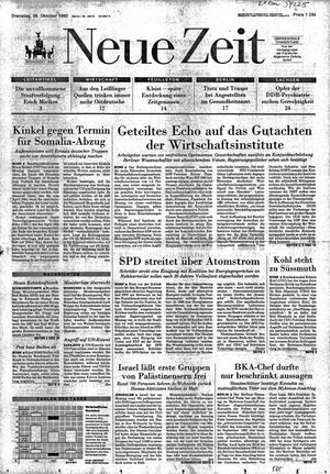 Neue Zeit Online-Archiv vom 26.10.1993