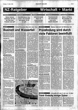 Neue Zeit Online-Archiv vom 11.03.1994