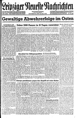 Leipziger neueste Nachrichten und Handelszeitung  vom 22.07.1943