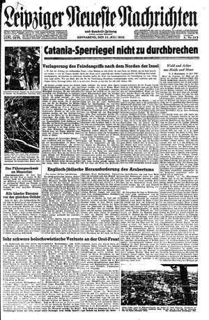 Leipziger neueste Nachrichten und Handelszeitung  vom 31.07.1943