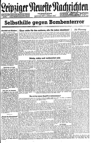 Leipziger neueste Nachrichten und Handelszeitung  vom 01.08.1943