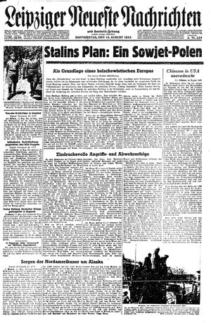 Leipziger neueste Nachrichten und Handelszeitung  vom 12.08.1943