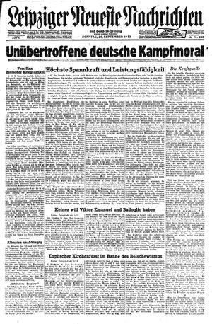 Leipziger neueste Nachrichten und Handelszeitung  on Sep 26, 1943