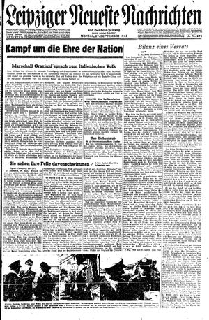 Leipziger neueste Nachrichten und Handelszeitung  vom 27.09.1943