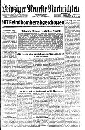 Leipziger neueste Nachrichten und Handelszeitung  vom 10.10.1943