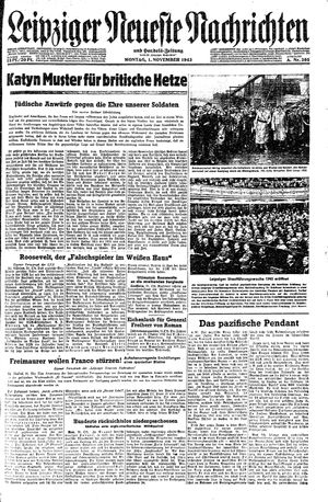 Leipziger neueste Nachrichten und Handelszeitung  on Nov 1, 1943