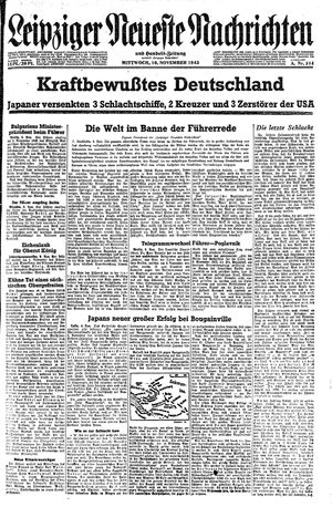 Leipziger neueste Nachrichten und Handelszeitung  on Nov 10, 1943