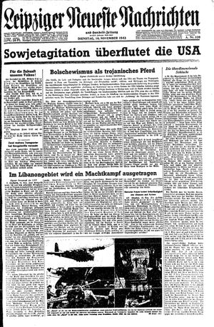 Leipziger neueste Nachrichten und Handelszeitung  on Nov 16, 1943