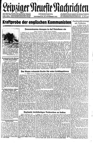 Leipziger neueste Nachrichten und Handelszeitung  vom 25.11.1943