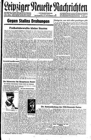 Leipziger neueste Nachrichten und Handelszeitung  vom 27.11.1943
