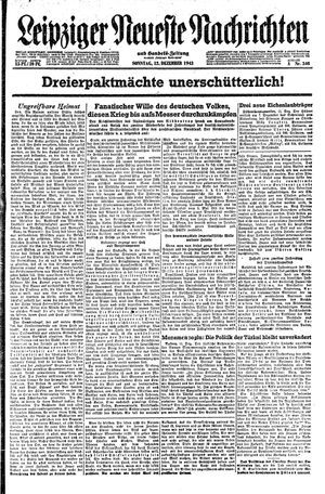 Leipziger neueste Nachrichten und Handelszeitung  vom 12.12.1943