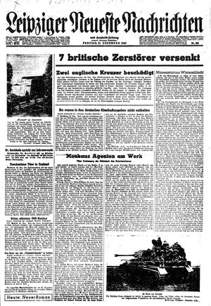 Leipziger neueste Nachrichten und Handelszeitung  vom 31.12.1943