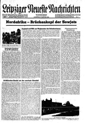 Leipziger neueste Nachrichten und Handelszeitung  vom 09.01.1944