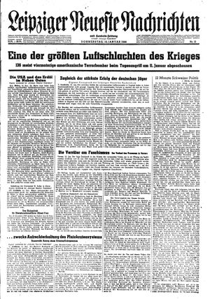 Leipziger neueste Nachrichten und Handelszeitung  vom 13.01.1944