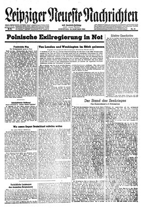 Leipziger neueste Nachrichten und Handelszeitung  vom 16.01.1944