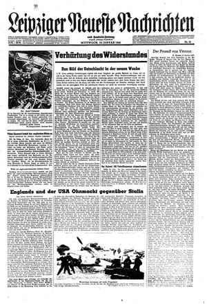 Leipziger neueste Nachrichten und Handelszeitung  vom 19.01.1944