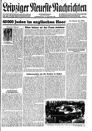 Leipziger neueste Nachrichten und Handelszeitung  vom 10.02.1944