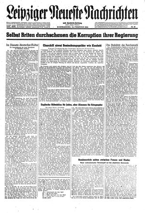 Leipziger neueste Nachrichten und Handelszeitung  vom 12.02.1944