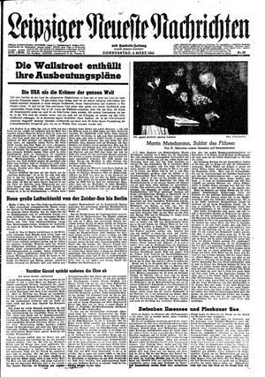 Leipziger neueste Nachrichten und Handelszeitung  vom 09.03.1944