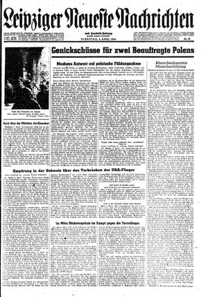 Leipziger neueste Nachrichten und Handelszeitung  vom 04.04.1944