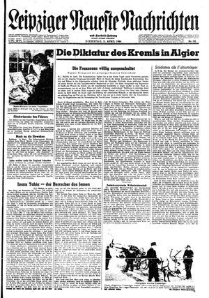 Leipziger neueste Nachrichten und Handelszeitung  vom 11.04.1944