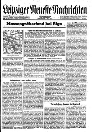 Leipziger neueste Nachrichten und Handelszeitung  vom 03.05.1944