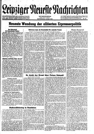 Leipziger neueste Nachrichten und Handelszeitung  vom 10.05.1944