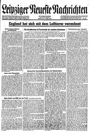 Leipziger neueste Nachrichten und Handelszeitung  vom 05.06.1944