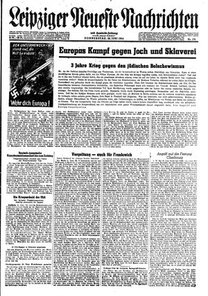 Leipziger neueste Nachrichten und Handelszeitung  vom 22.06.1944