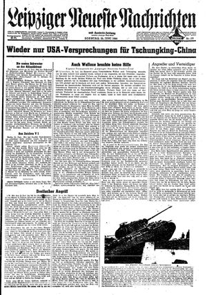 Leipziger neueste Nachrichten und Handelszeitung  vom 25.06.1944