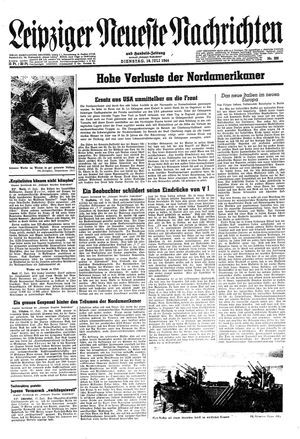 Leipziger neueste Nachrichten und Handelszeitung  vom 18.07.1944