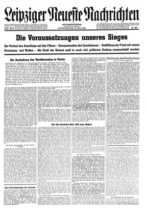 Leipziger neueste Nachrichten und Handelszeitung  vom 27.07.1944