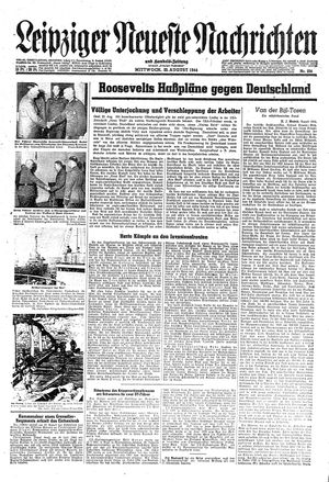 Leipziger neueste Nachrichten und Handelszeitung  vom 23.08.1944